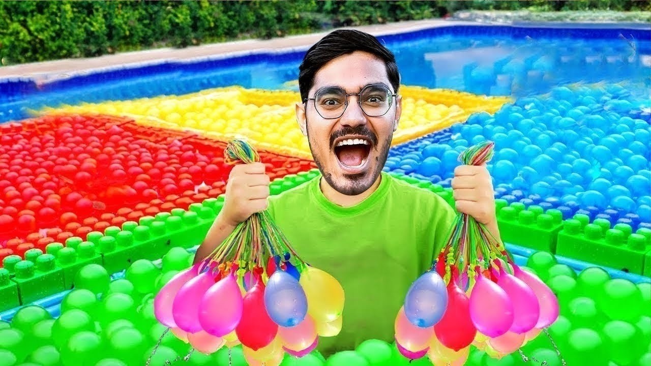 We Made Moving Colour Pool   चलता फिरता रंग वाला स्विमिंग पूल  Holi Special