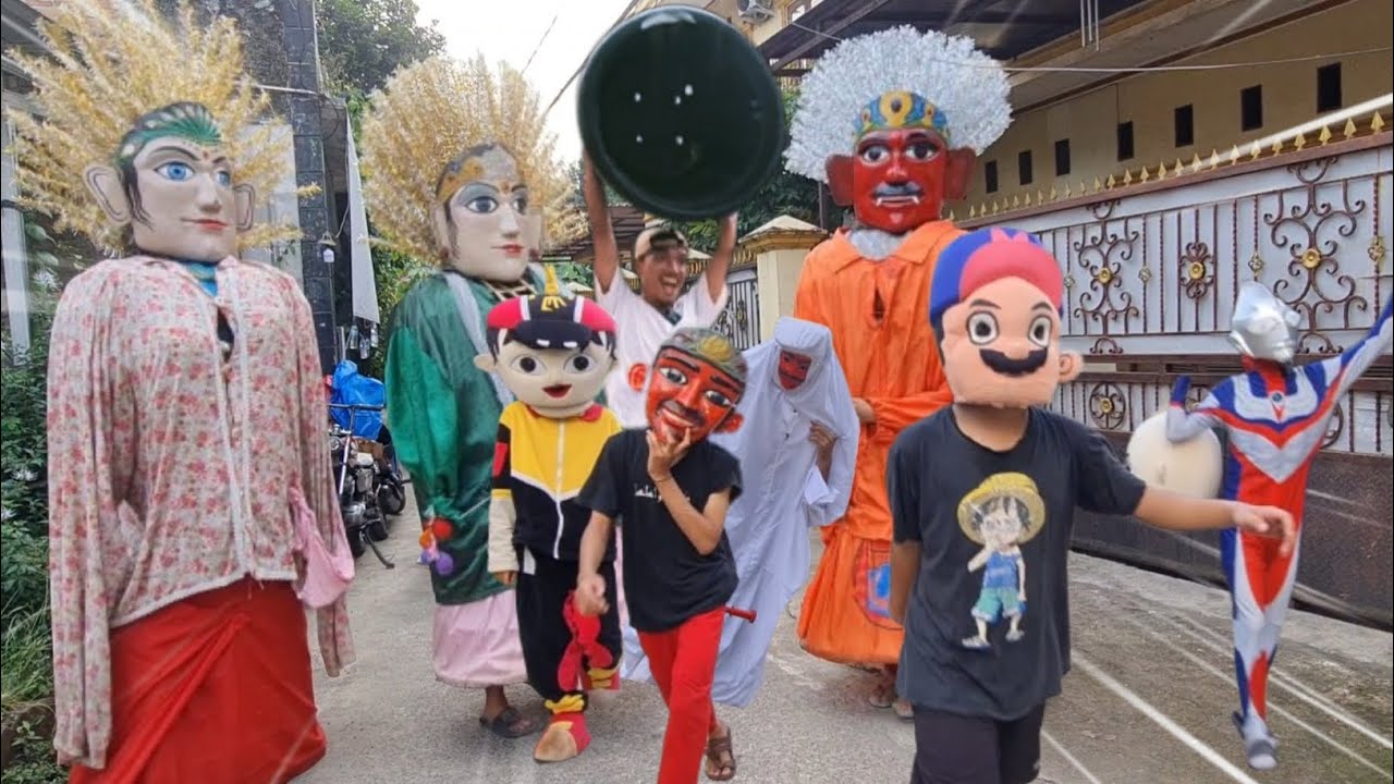 Ondel Betawi | Ondel-Ondel Di Kejar Pocong Lucu | Drama Badut Boboiiibooy Dan Ultramaaan