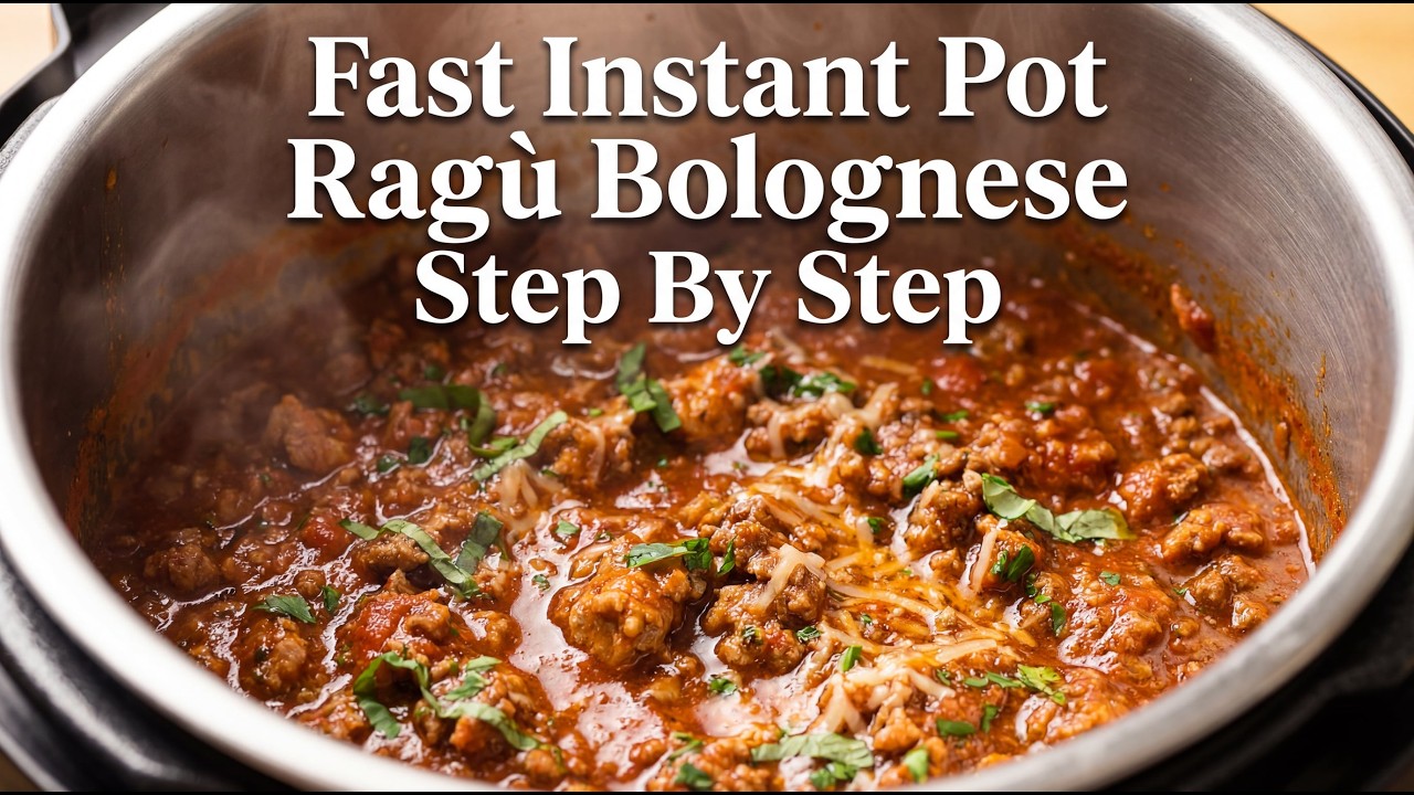 Fast Instant Pot Ragù Bolognese Cooking Guide Step By Step
