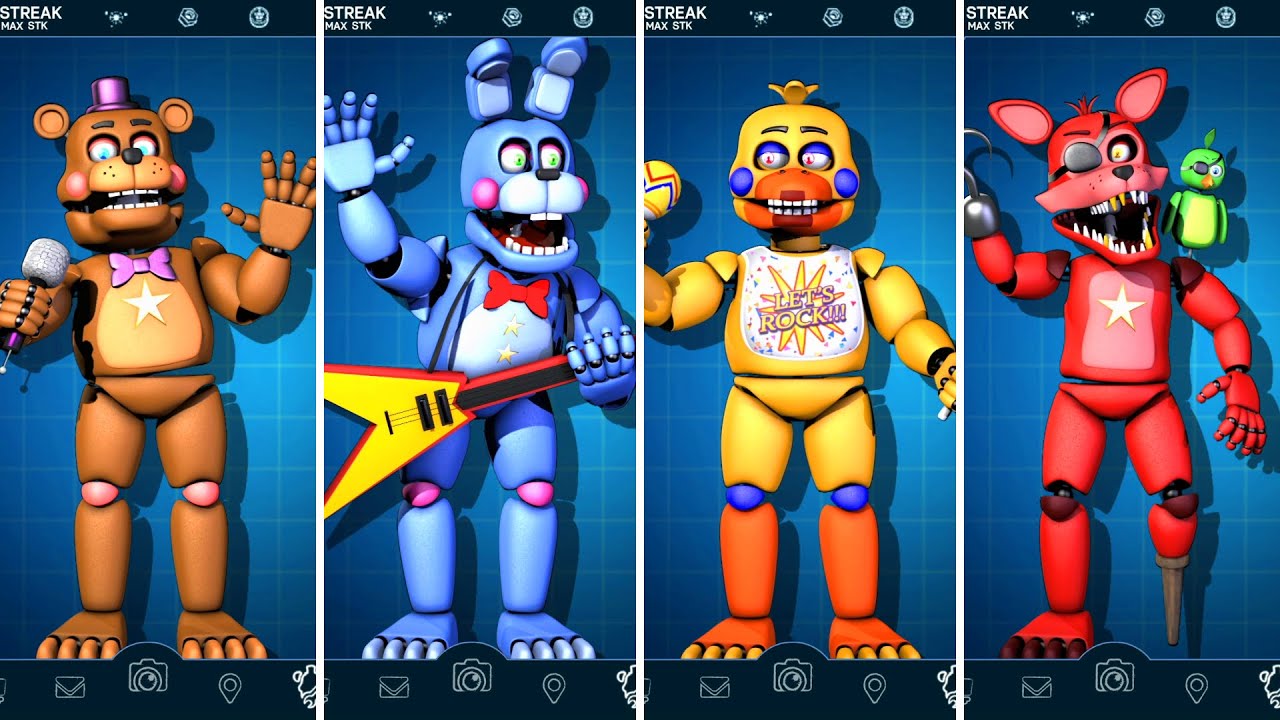 FNAF AR Rockstar Animatronics Jumpscare & Workshop Animations