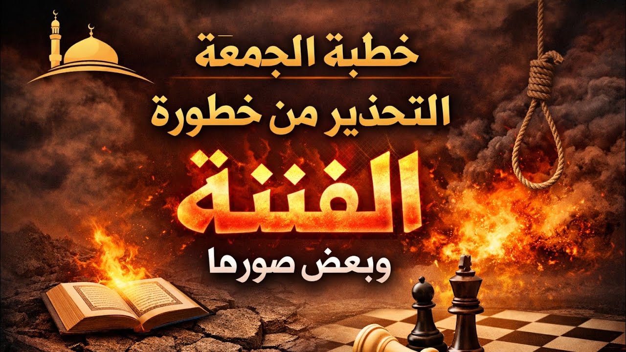 خطبة الجمعة : التحذير من خطورة الفتنة وصورها  