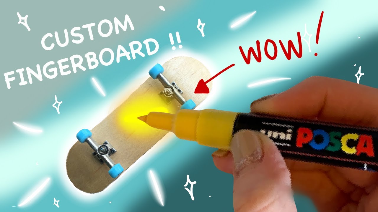 CUSTOM FINGERBOARD!! // PromptSquad #14 // EmilyArts
