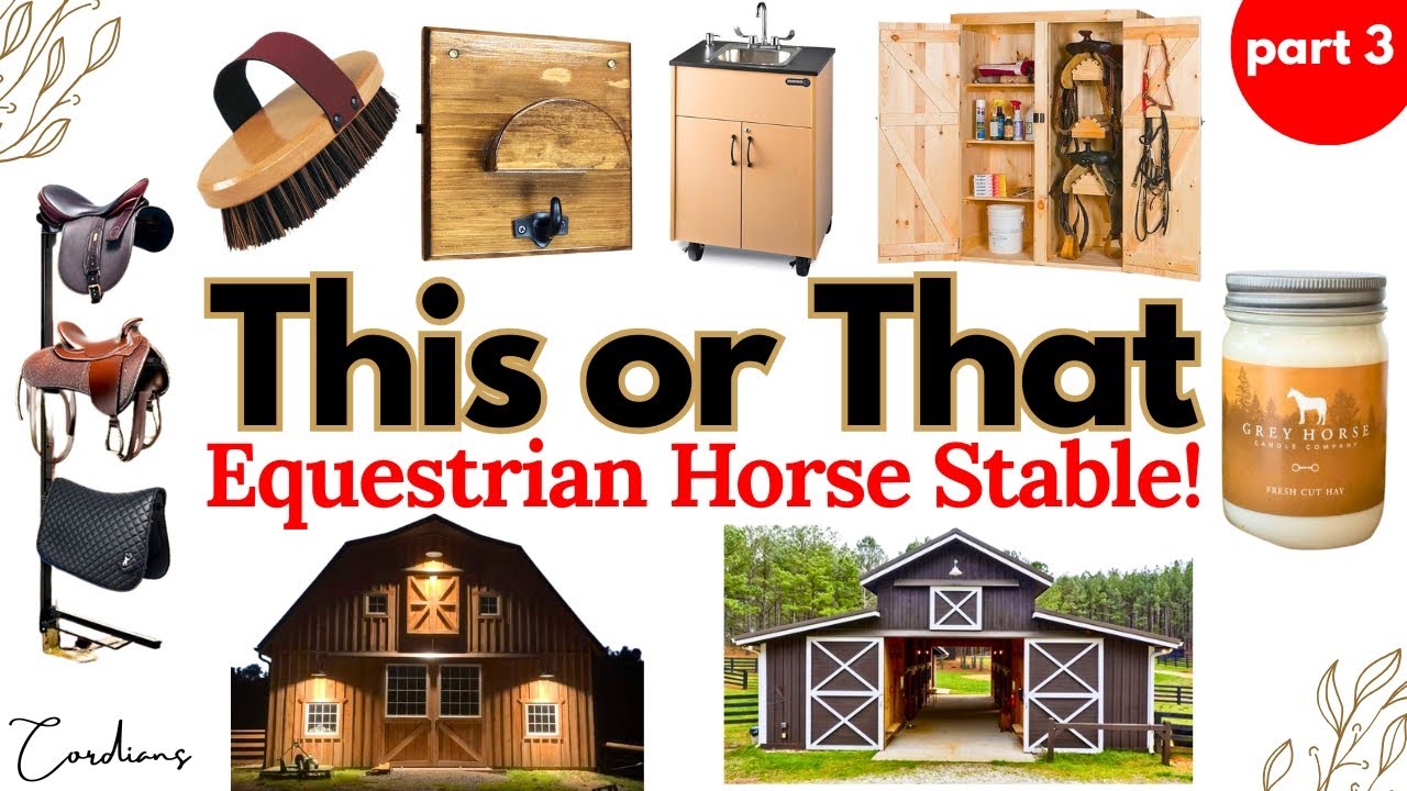 Build Your DREAM Equestrian Horse Stable! | THIS or THAT (PART 3) 🐎🐴🤎 