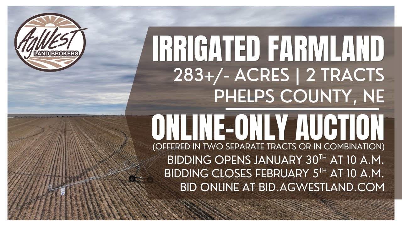Online Auction for 283.95+/- Acres in Phelps County, NE