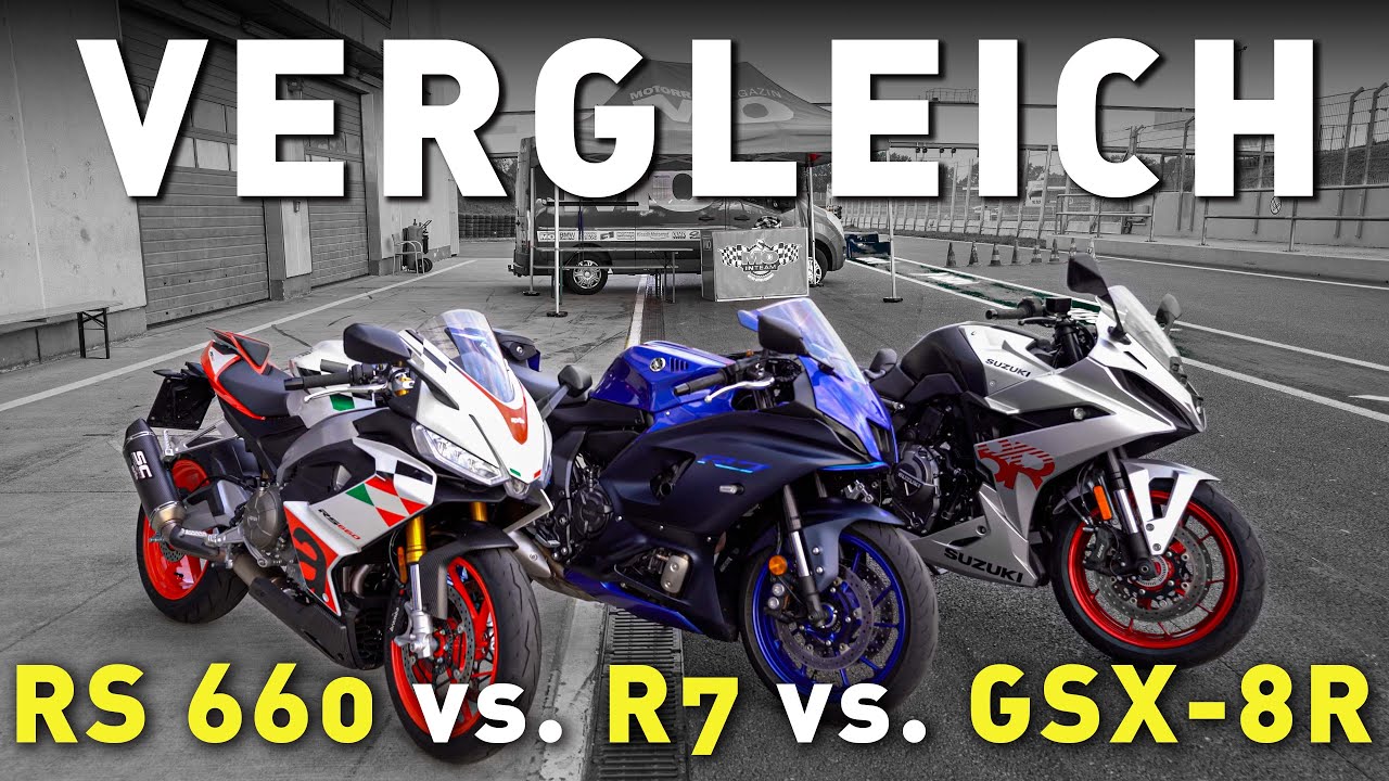 #116: Mittelklasse Supersportler – Aprilia RS660, Suzuki GSX-8R und Yamaha R7 im Vergleich!