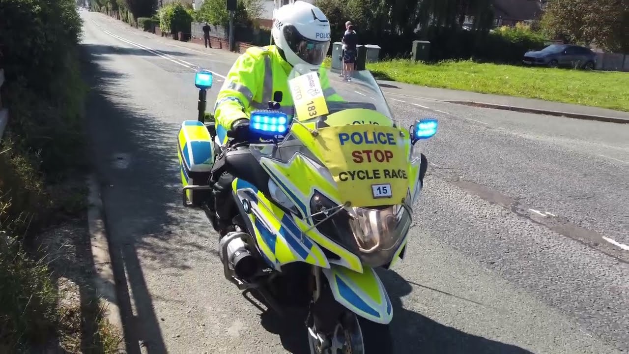 Tour of Britain 2023 Rolling Road Block - Stage 2 Wrexham