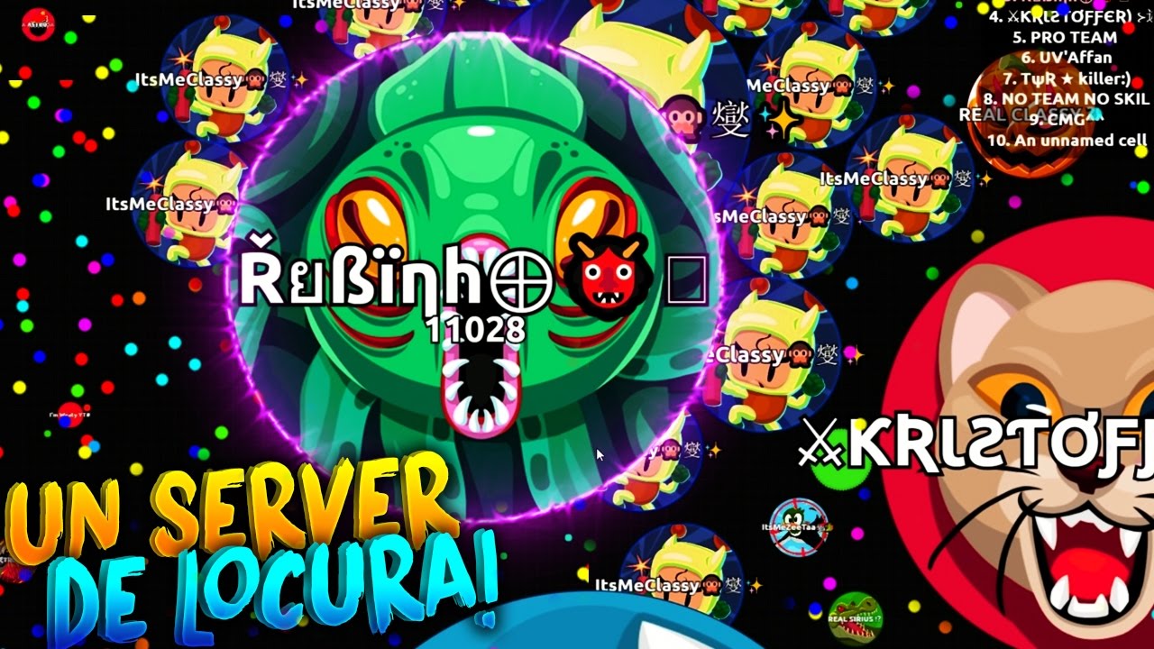 UN SERVER DE LOCURA!! | Agar.io | Rubinho vlc