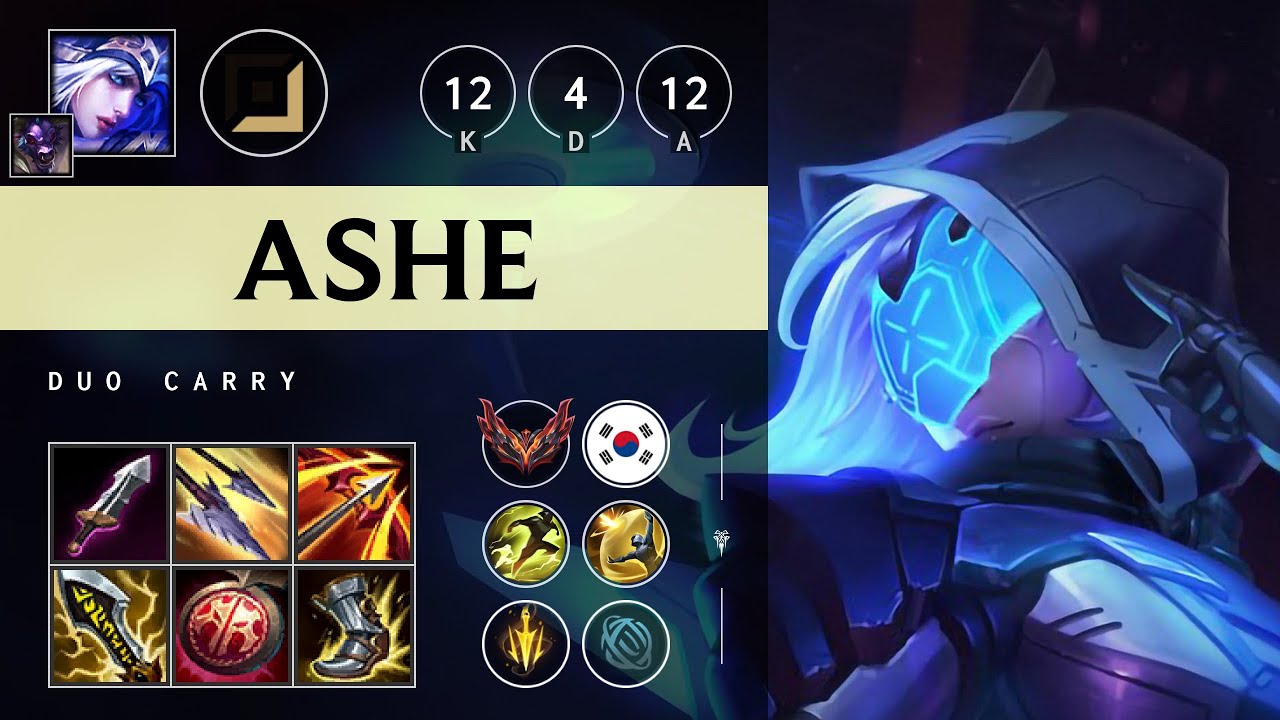 Ashe ADC vs Lucian - KR Grandmaster Patch 25.13