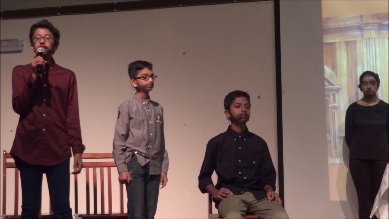 A court scene from 'The Merchant of Venice'- A play by the students of Year 8A