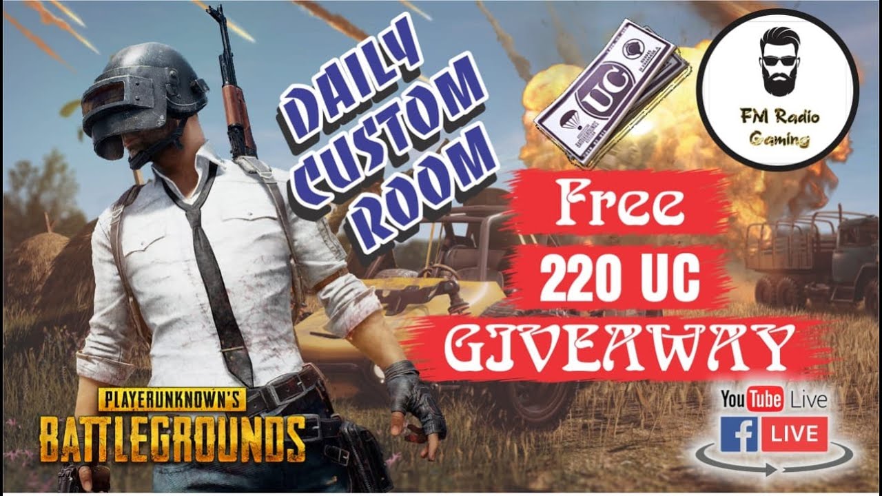 PUBG MOBILE 220 UC Tournament LIVE CUSTOM ROOM PAKISTAN | INDIA  | FM RADIO GAMING |GG