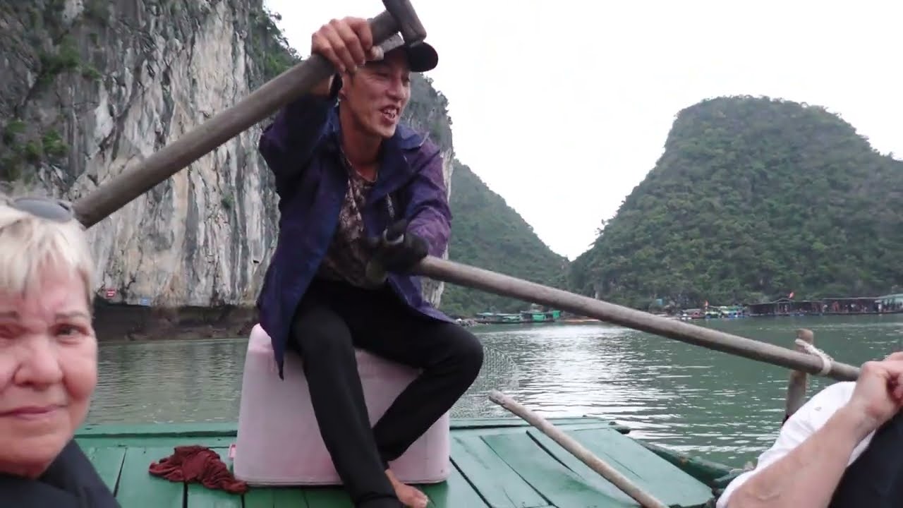 VIETNAM   HA LONG BAY TOUR ON THE RIVER .   PART  22