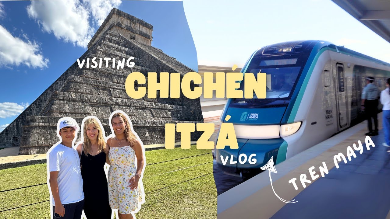 taking the TREN MAYA to CHICHÉN ITZÁ 🚂 //ruins, street food, cool history //cozy mexico travel vlog