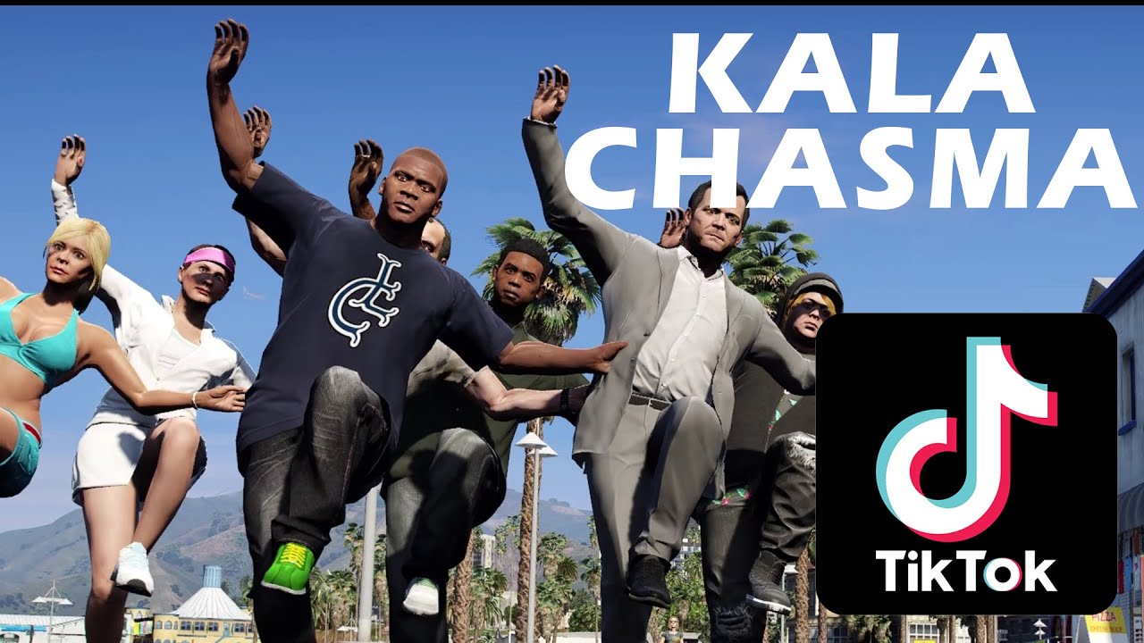 Kala Chasma Viral TikTok reel in GTA 5