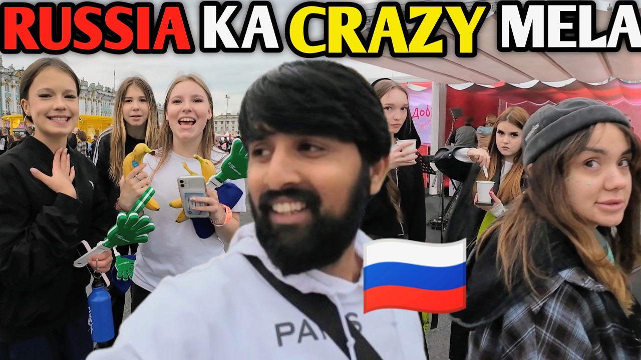 Russia 🇷🇺 ka Crazy MeLa 🇮🇳 India Se Kitna Alag Hai 🔥 Russian girl vlog in Russia 