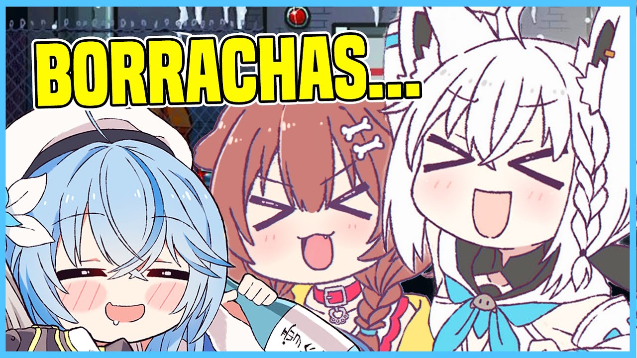 Korone, lamy y fubuki se dan amor jugando among us -Hololive