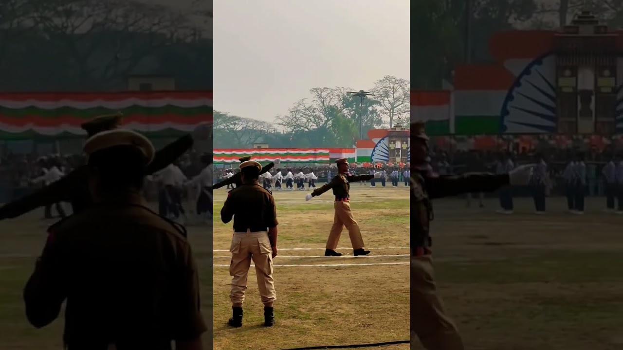 77th republic day celebration at south salmara mankachar hatsingimari college field 