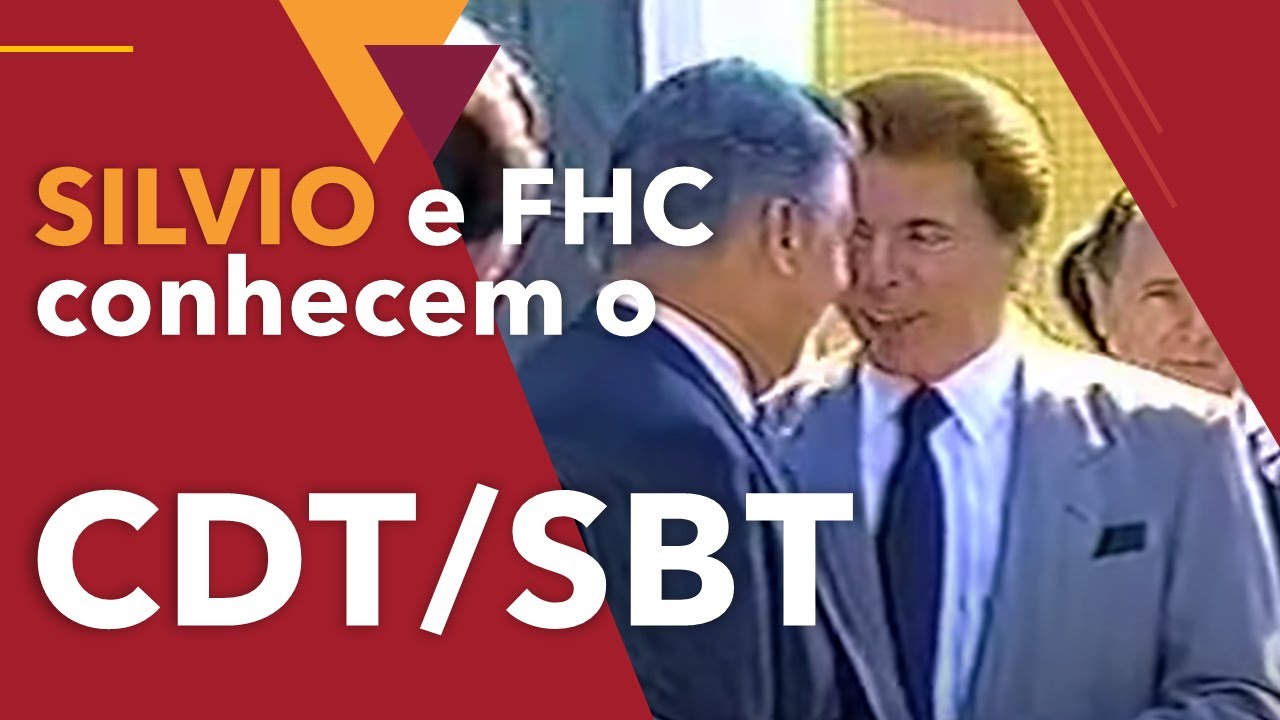 SILVIO SANTOS E FHC CONHECEM O CDT DA ANHANGUERA – 1996