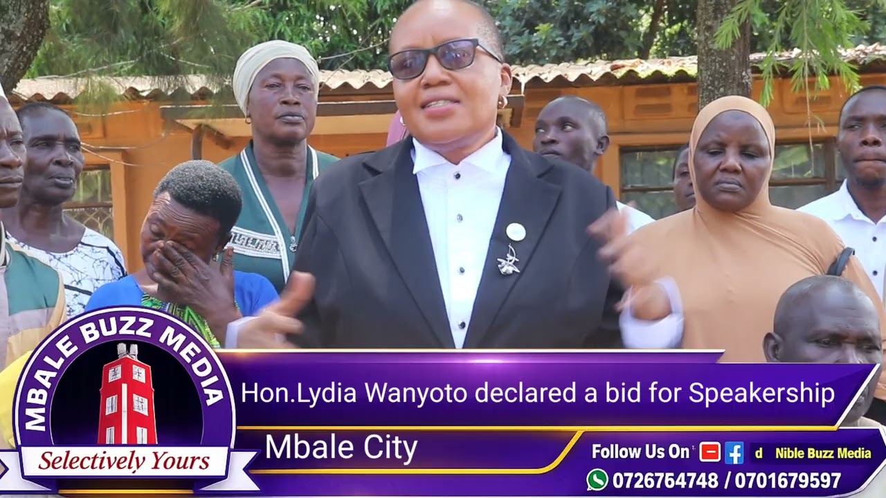 Hon.Lydia Wanyoto Mutende declared bid for Speakership. 