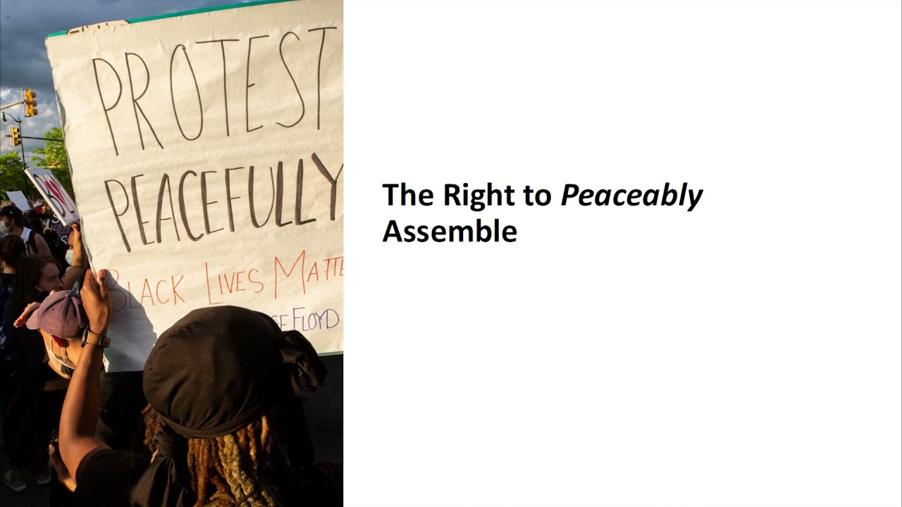 The First Amendment: Freedom of Speech, The Right to Assemble, and You