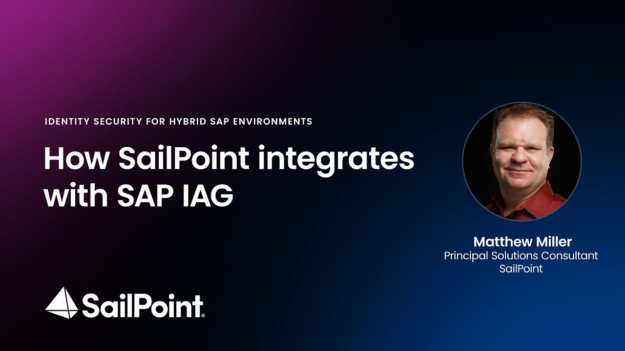 How SailPoint integrates with SAP IAG