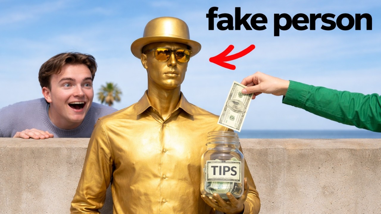 Jeg Ble En Gullstatue For &aring; Tjente Penger!