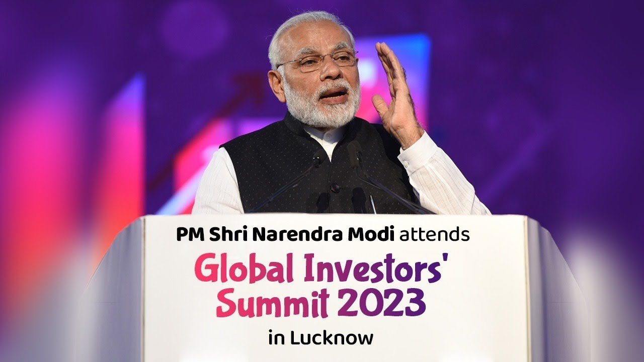 PM Shri Narendra Modi attends Global Investors' Summit 2023 in Lucknow | PM Modi Live | BJP Live