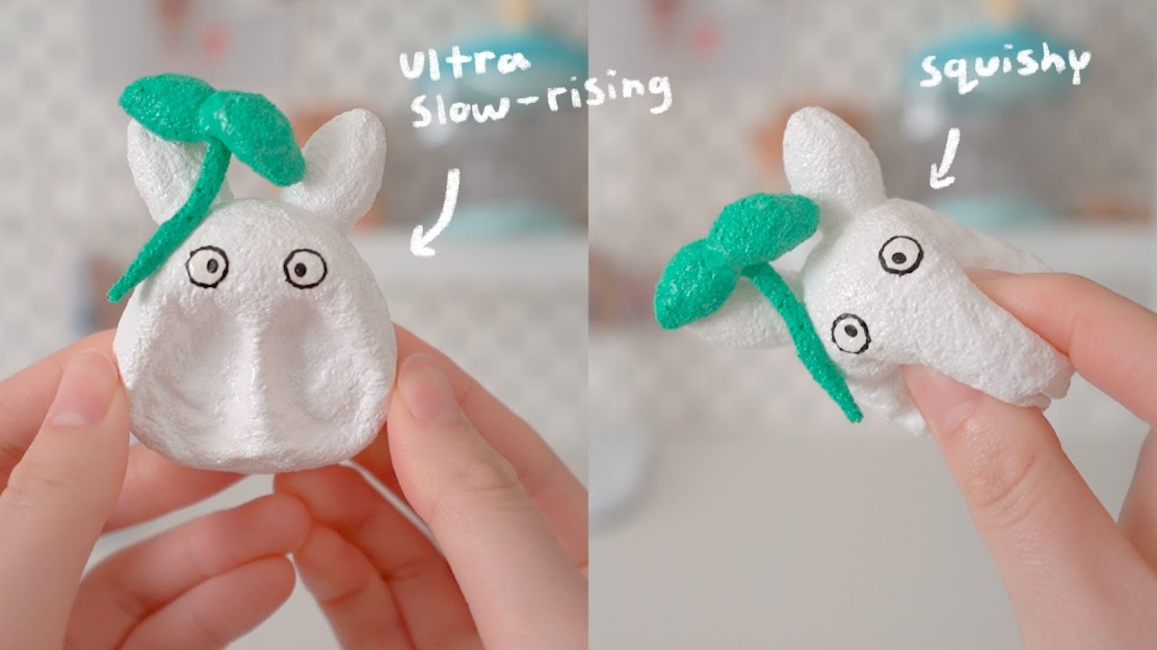 How to make SLOW-RISING and AIRY squishies| White Totoro squishy