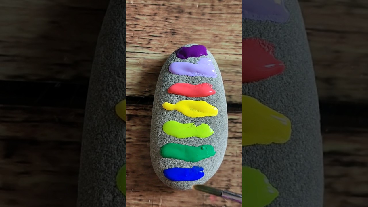 Rock painting part 1 #shorts #art #painting #youtubeshorts #satisfying