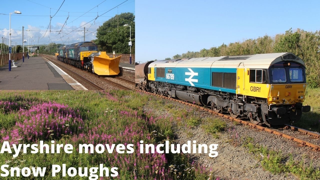 Trains round Ayrshire including Snow Ploughs & Test Trains
