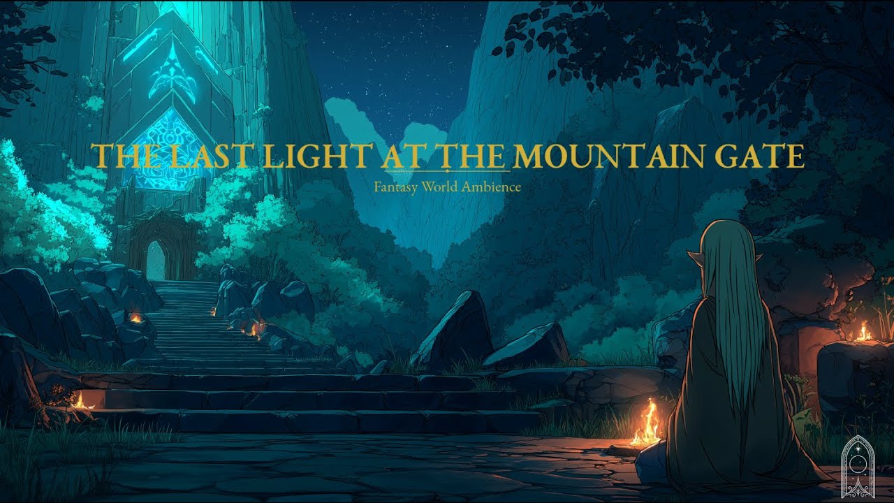🕯️ The Last Light at the Mountain Gate — Fantasy World Ambience | Medieval Fantasy Music