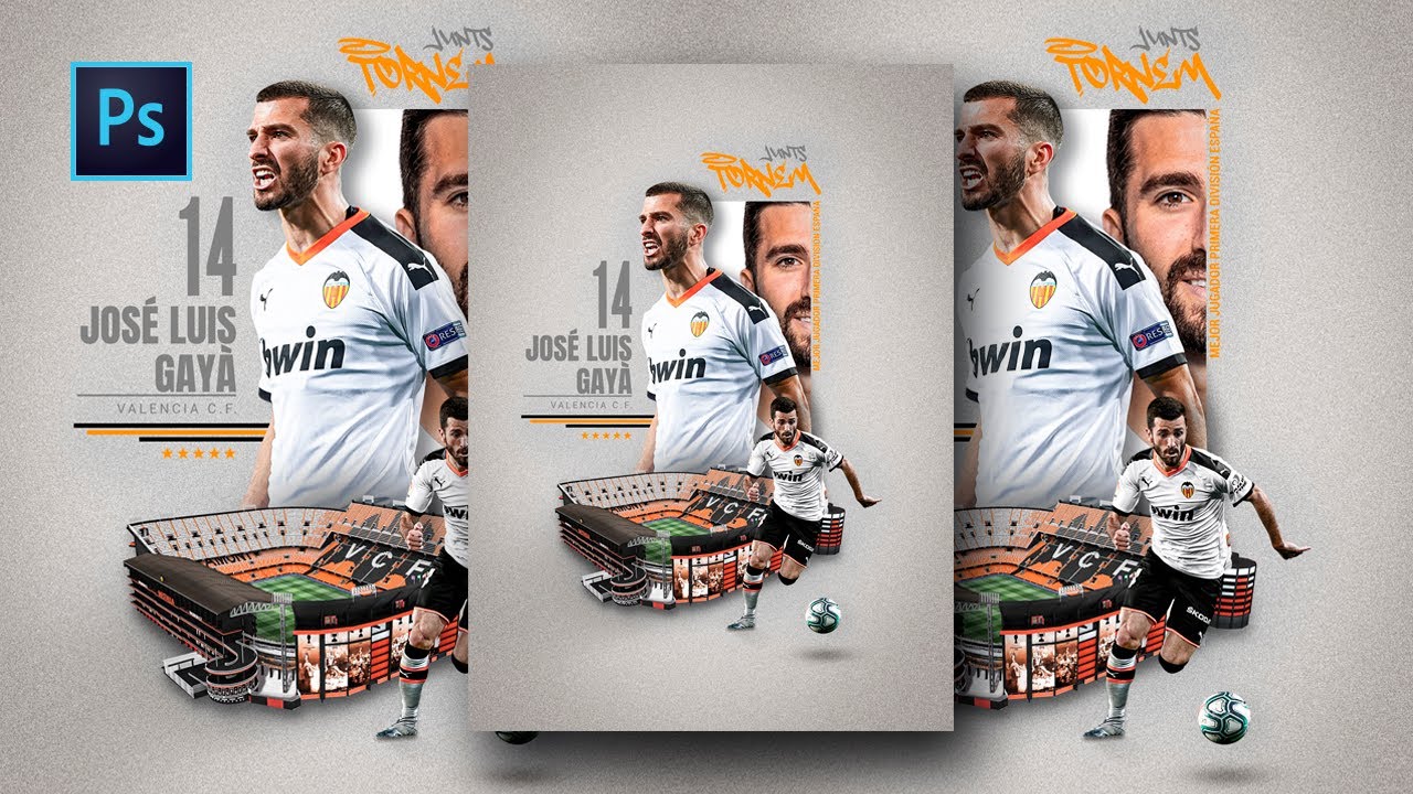 Cómo hacer un Poster Deportivo en Adobe Photoshop | Sports Poster Design