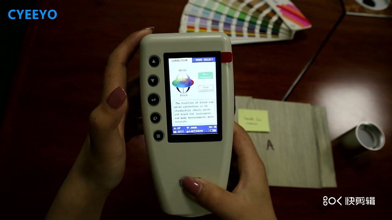 Handheld Color Meter Portable Tristimulus Precise Reader Hunter Lab Plastic Colorimeter Calibration