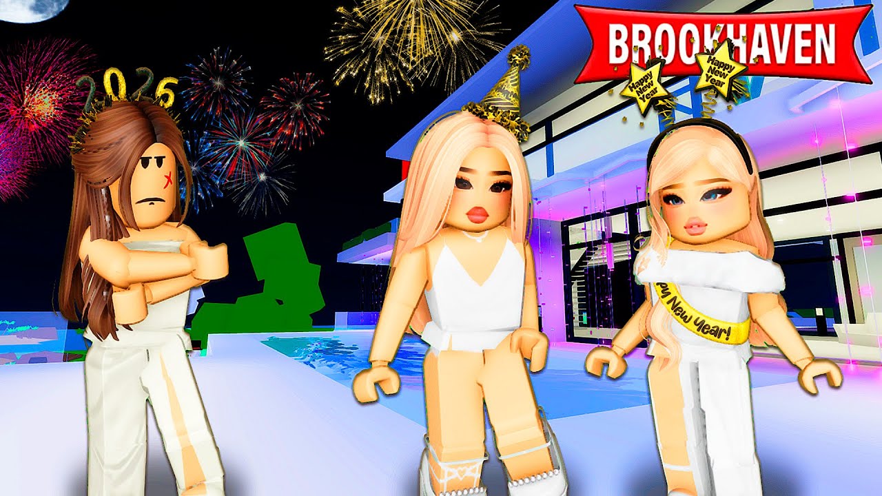 A MENINA ESTÁ COM INVEJA DO MEU LOOK DE ANO NOVO! | Historinhas Brookhaven RP | Roblox
