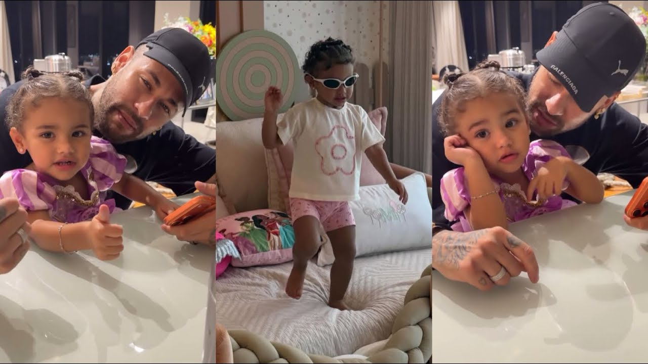 Neymar Mostra a Mavie Dançando Funk Igualzinha ao Papai, Filha da Bruna Biancardi