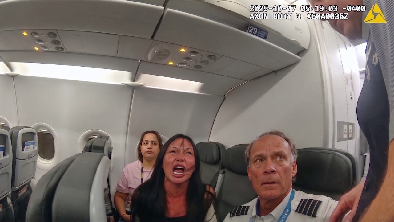 Russian Woman Terrorizes Plane Before Getting Dragged Off