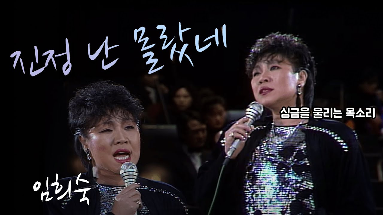 진정 난 몰랐네  - 임희숙 (1989.01.29) [가요 힛트쏭] | Im Hee-sook [K-Pop Legend]