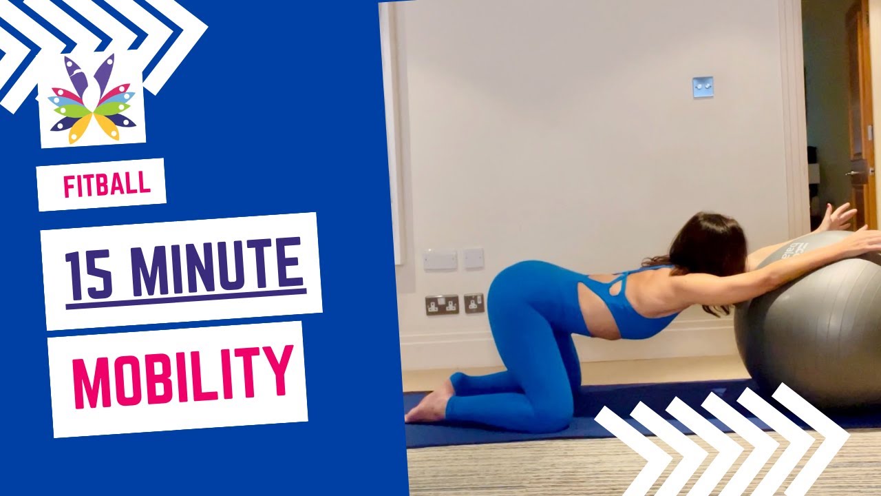 Express FitBall Full Body Pilates Mobility - 15 mins #pilates #fitball #mobility