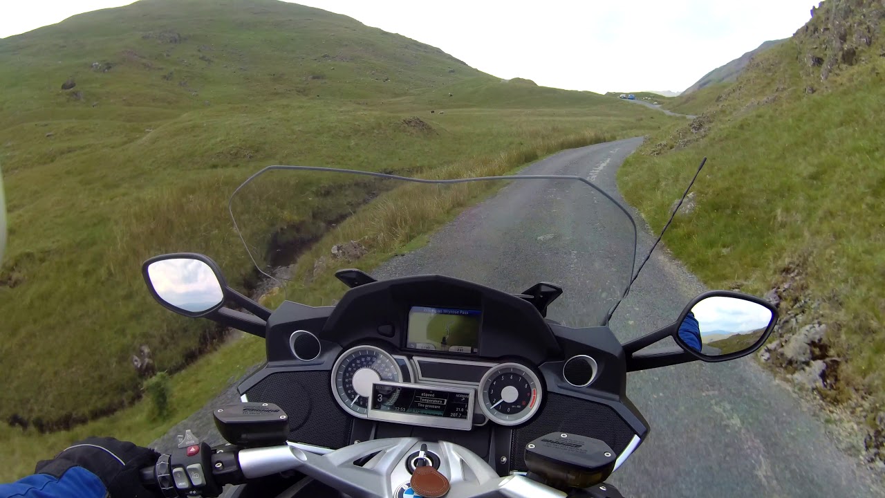 Wrynose Pass in The Lake District on a BMW K1600
