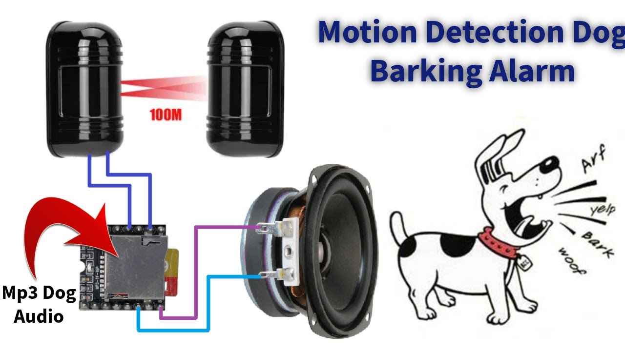 Motion Detection Dog Alarm  | DF Player Mini Project