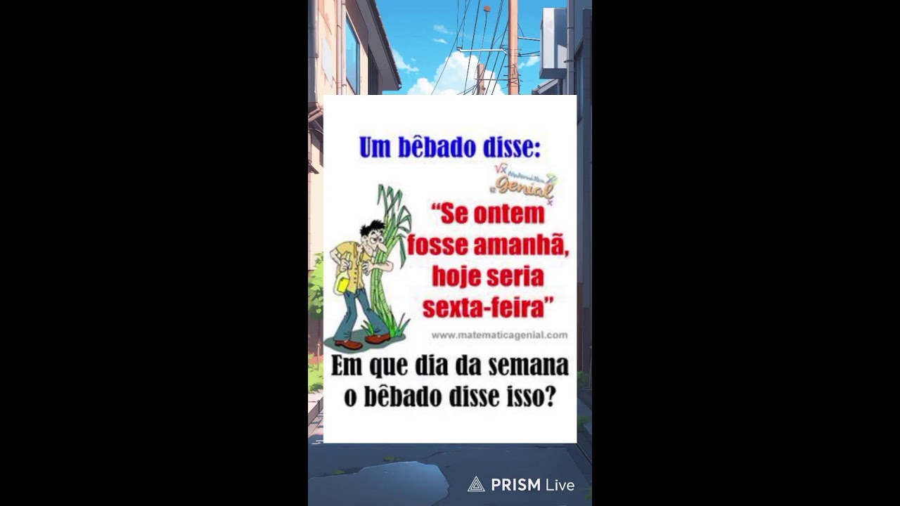 Em q dia da semana ele disse isso? Live...
