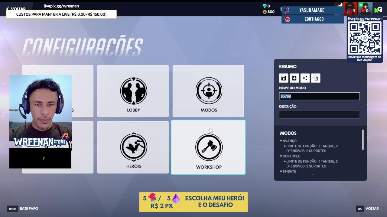 #11 Vamos jogar juntos? #DropsAtivados #NOPING !redes !pix