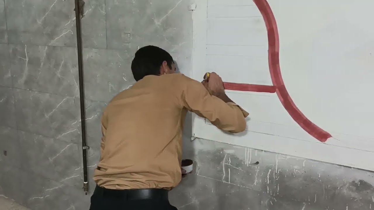 یک ایده ای متفاوت/یک طرح سه بعدی/نقاشی روی دیوار/