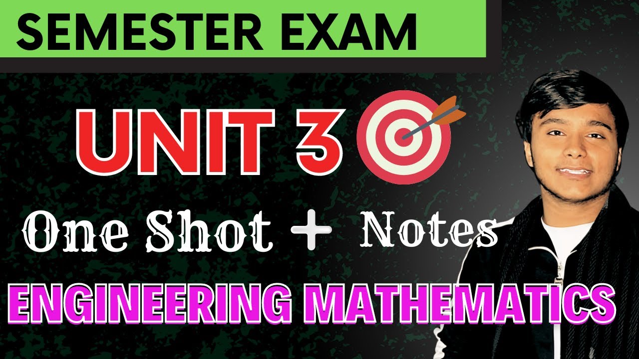 UNIT 3 MATHS😱❤️Convolution Theorem | Unit Step Function | First Shifting Theorem #ggsipu #15forteen