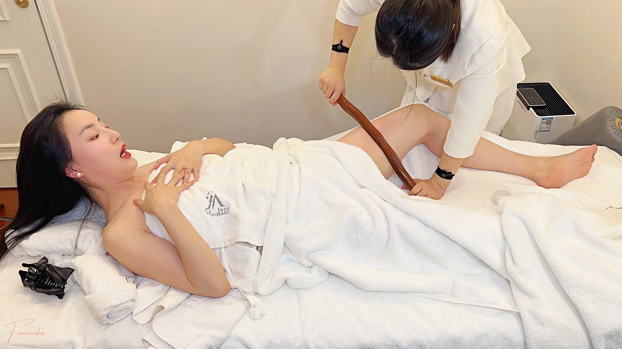ASMR Full Body Gua Sha Massage ✨Wooden stick essential oil massage, Decompression and sleep aid