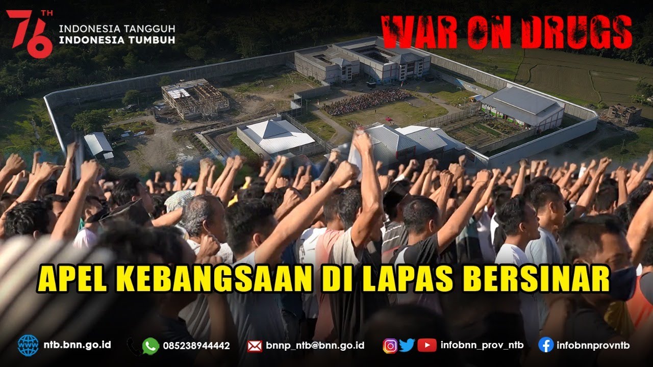 KEPALA BNNP NTB PIMPIN APEL KEBANGSAAN WBP LAPAS MATARAM