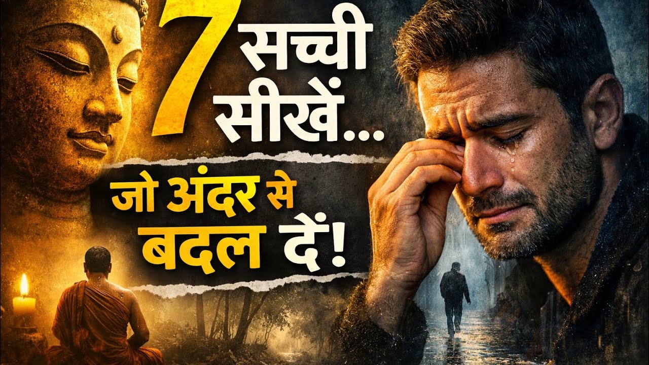 बुद्ध की वो 7 सीखें जो चुपचाप आपकी पूरी ज़िंदगी बदल देंगी | Let Go & Find Peace #buddha 