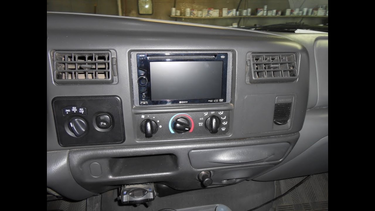 Как установить двухдиновую DVD-магнитолу в Ford Super Duty Pickup или Excursion 99-03 годов выпуска
