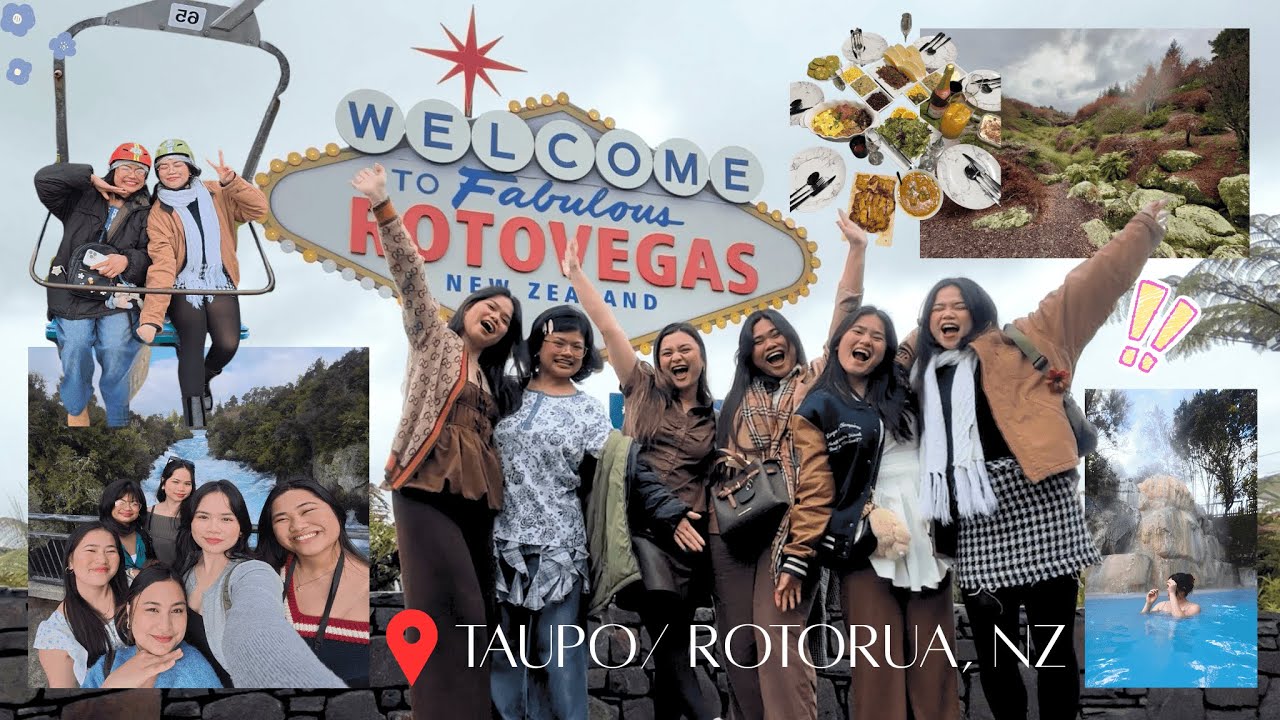 Rotorua & Taupo, NZ in 2 days | Luge, hot spring, and moments with my day ones!⋆˙⟡♡ | BALLERS