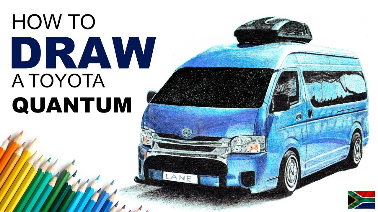 Here's how to draw a🇿🇦 South African stanced Toyota Quantum Hiace.