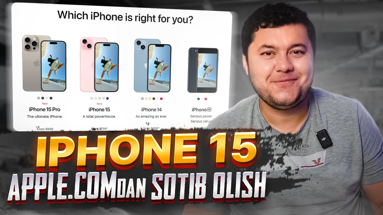 Apple.com dan iPhone 15 zakaz berish